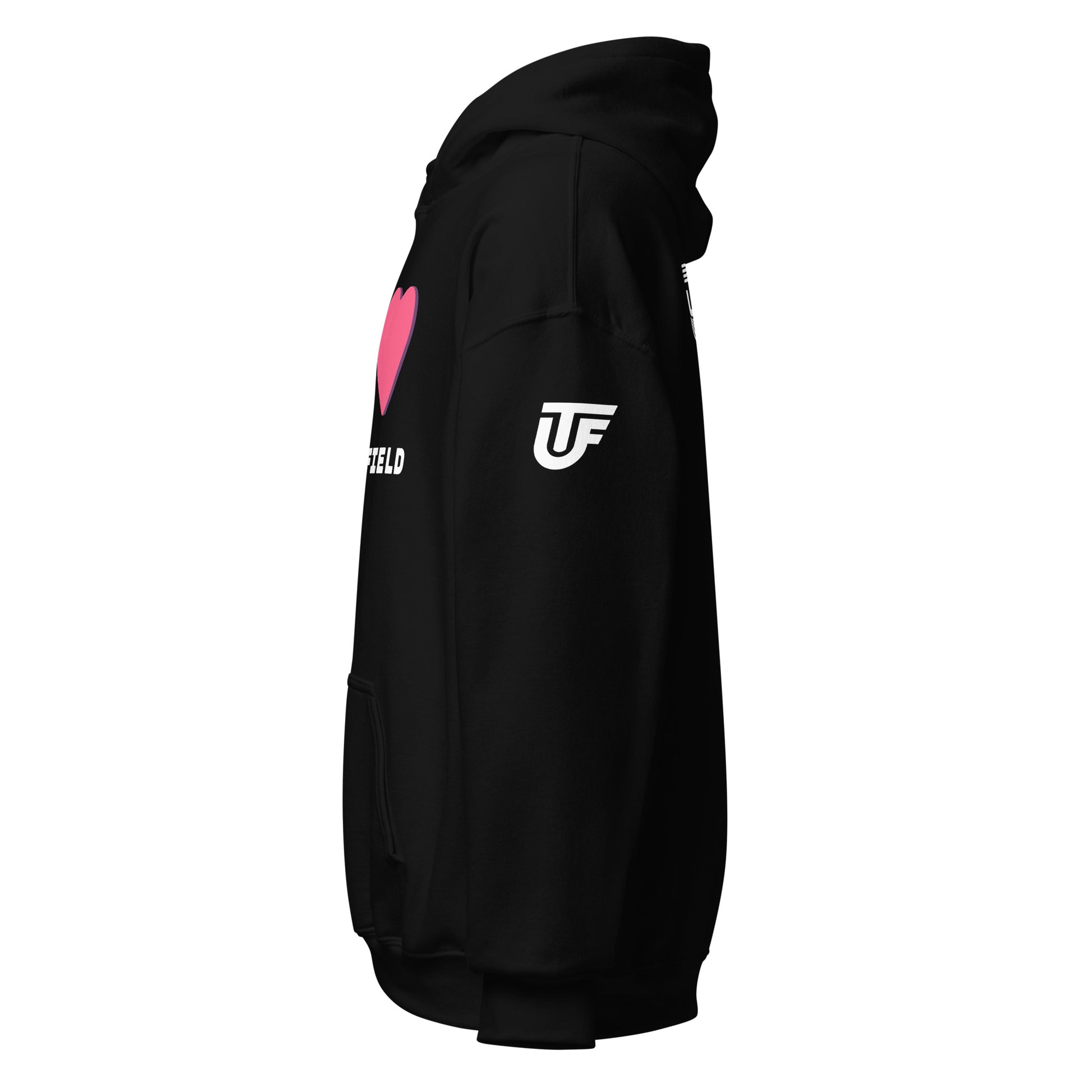 I LOVE Track & Field - Hoodie (White Writing) - URBAN T&F