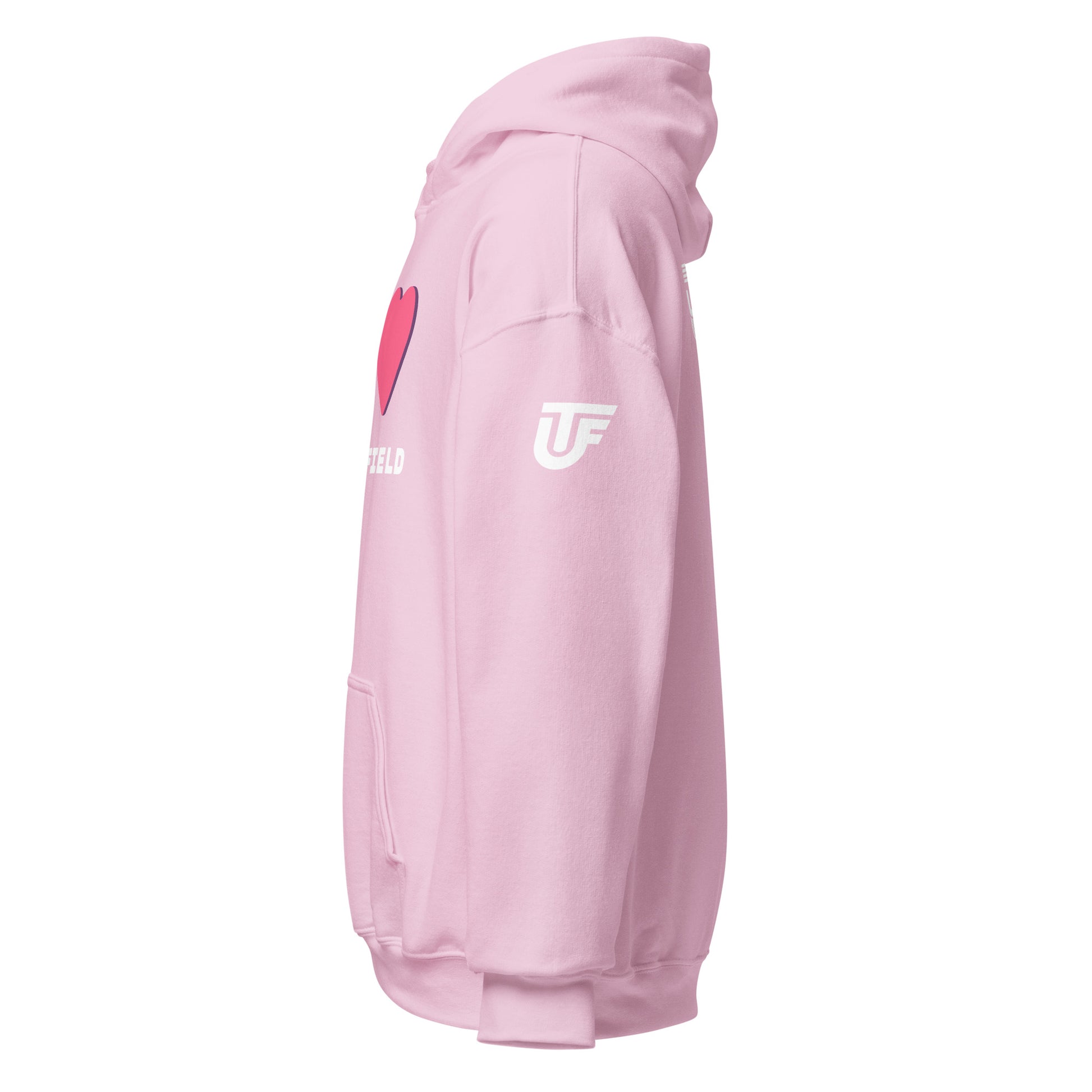 I LOVE Track & Field - Hoodie (White Writing) - URBAN T&F